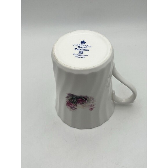 Vintage Royal Patrician Fine Bone China Pink Rose Floral Coffee Mug Tea Cup - Picture 6 of 6